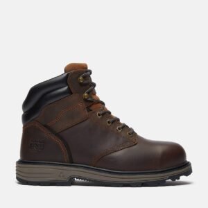 Timberland Men's TiTAN Tasker 6" Alloy-Toe Work Boot Dark Brown Full-Grain Style TB0A416GW01 - Image 1
