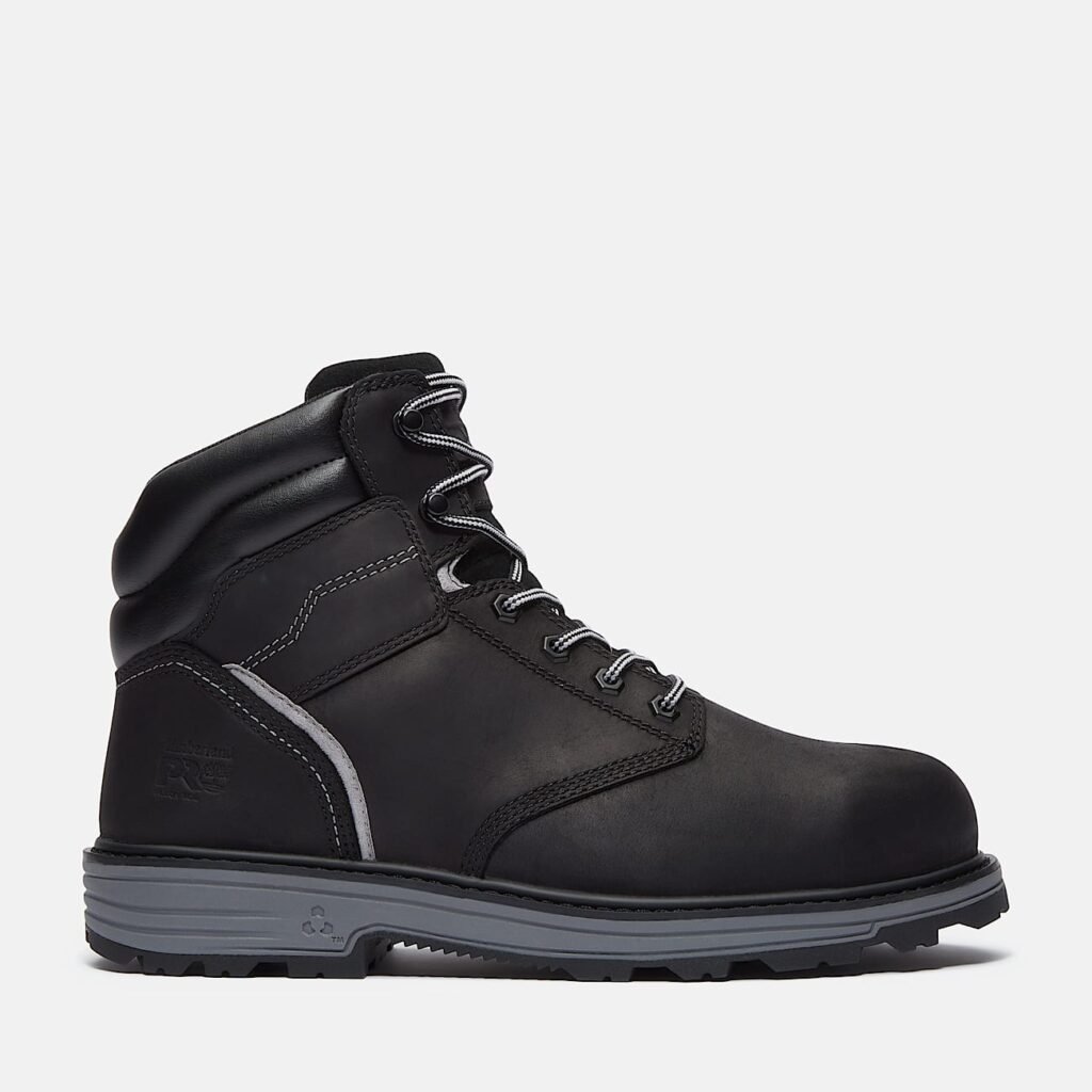 Timberland Men's TiTAN Tasker 6" Alloy-Toe Work Boot Black Full-Grain Style TB0A416GW02