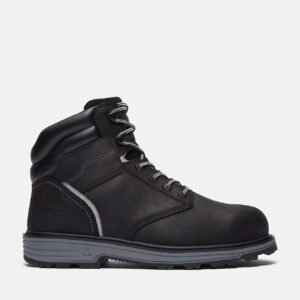 Timberland Men's TiTAN Tasker 6" Alloy-Toe Work Boot Black Full-Grain Style TB0A416GW02 - Image 1