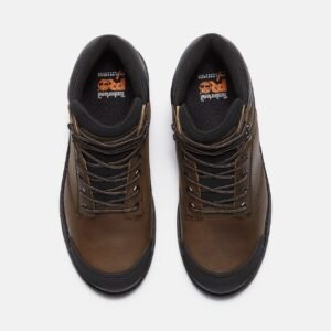 Timberland Men's TiTAN Tasker 6" Alloy-Toe Work Boot With Toe Bumper Light Brown Full-Grain Style TB0A428REIU - Image 2