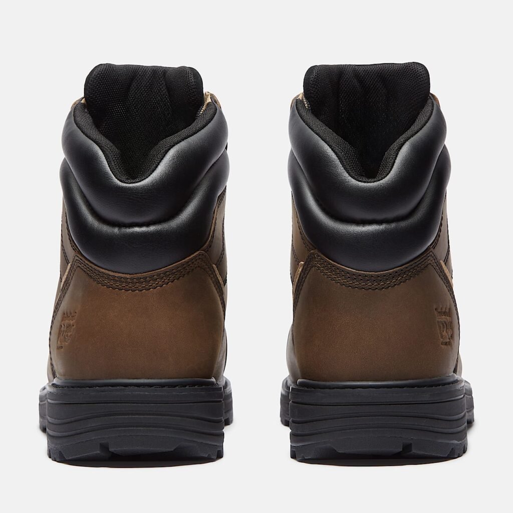 Timberland Men's TiTAN Tasker 6" Alloy-Toe Work Boot With Toe Bumper Light Brown Full-Grain Style TB0A428REIU