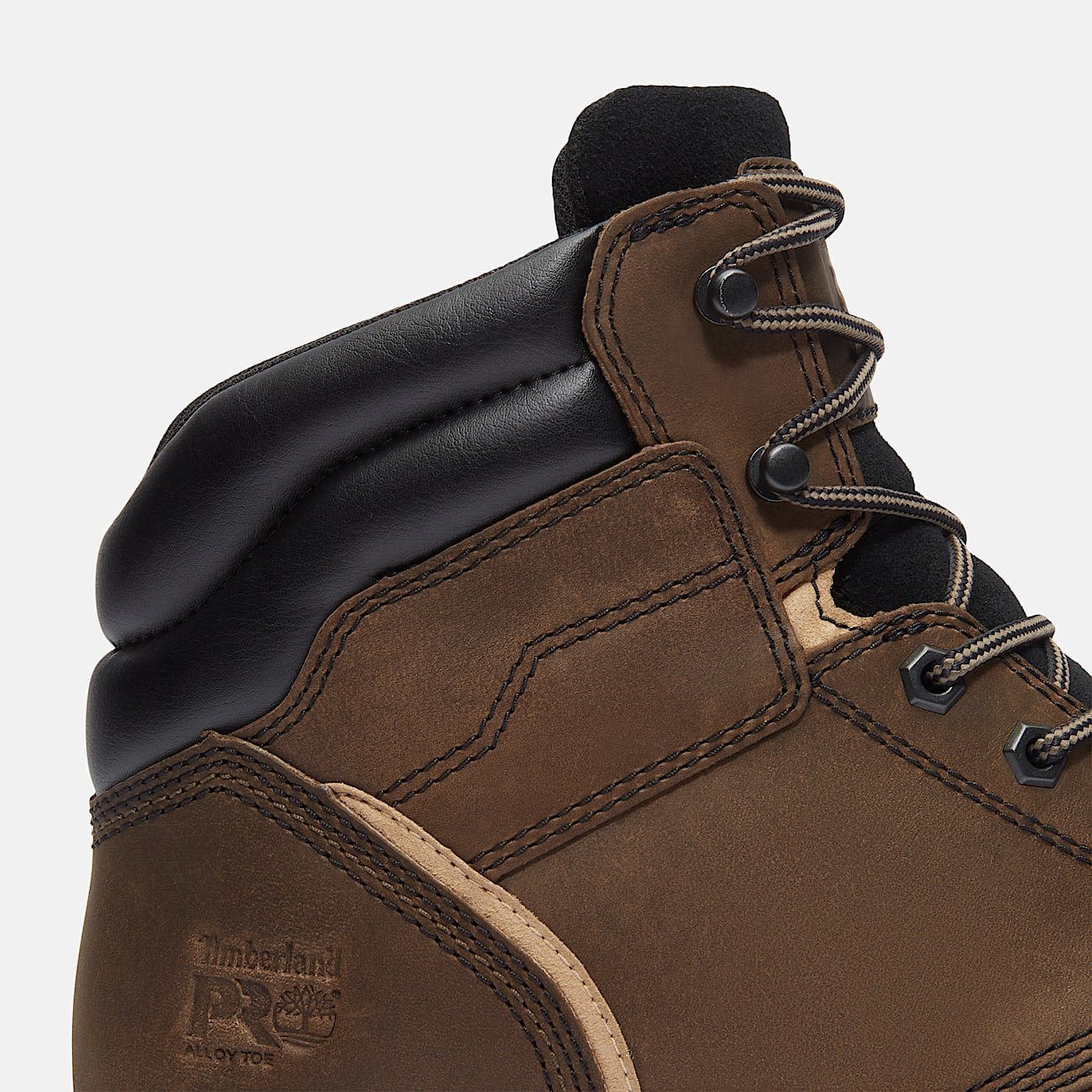Timberland Men's TiTAN Tasker 6" Alloy-Toe Work Boot With Toe Bumper Light Brown Full-Grain Style TB0A428REIU - Image 7