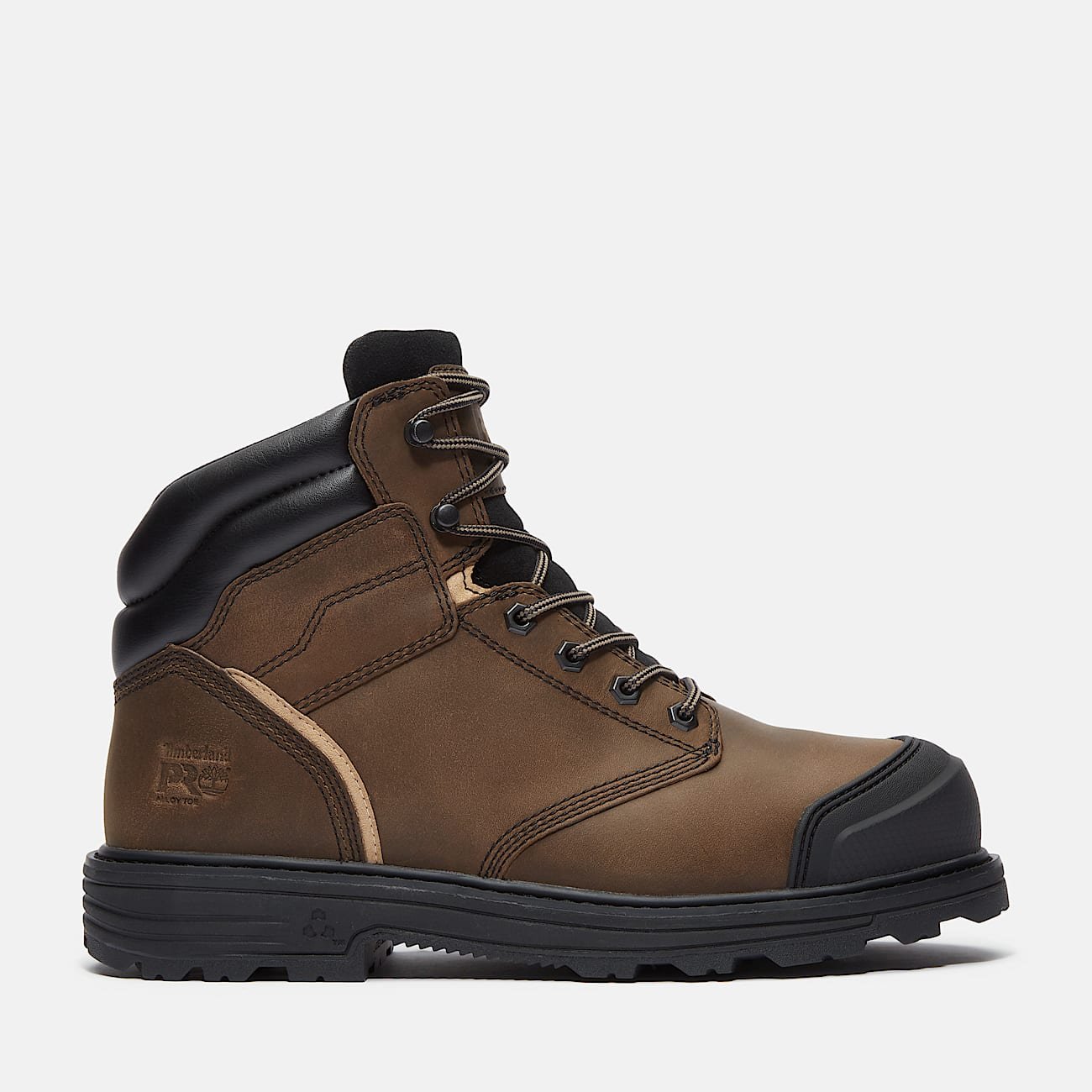 Timberland Men's TiTAN Tasker 6" Alloy-Toe Work Boot With Toe Bumper Light Brown Full-Grain Style TB0A428REIU - Image 1