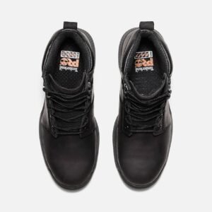 Men's Timberland Montauk 6" Steel Toe Work Boot Black Full-Grain Style TB0A66D3W02 - Image 2