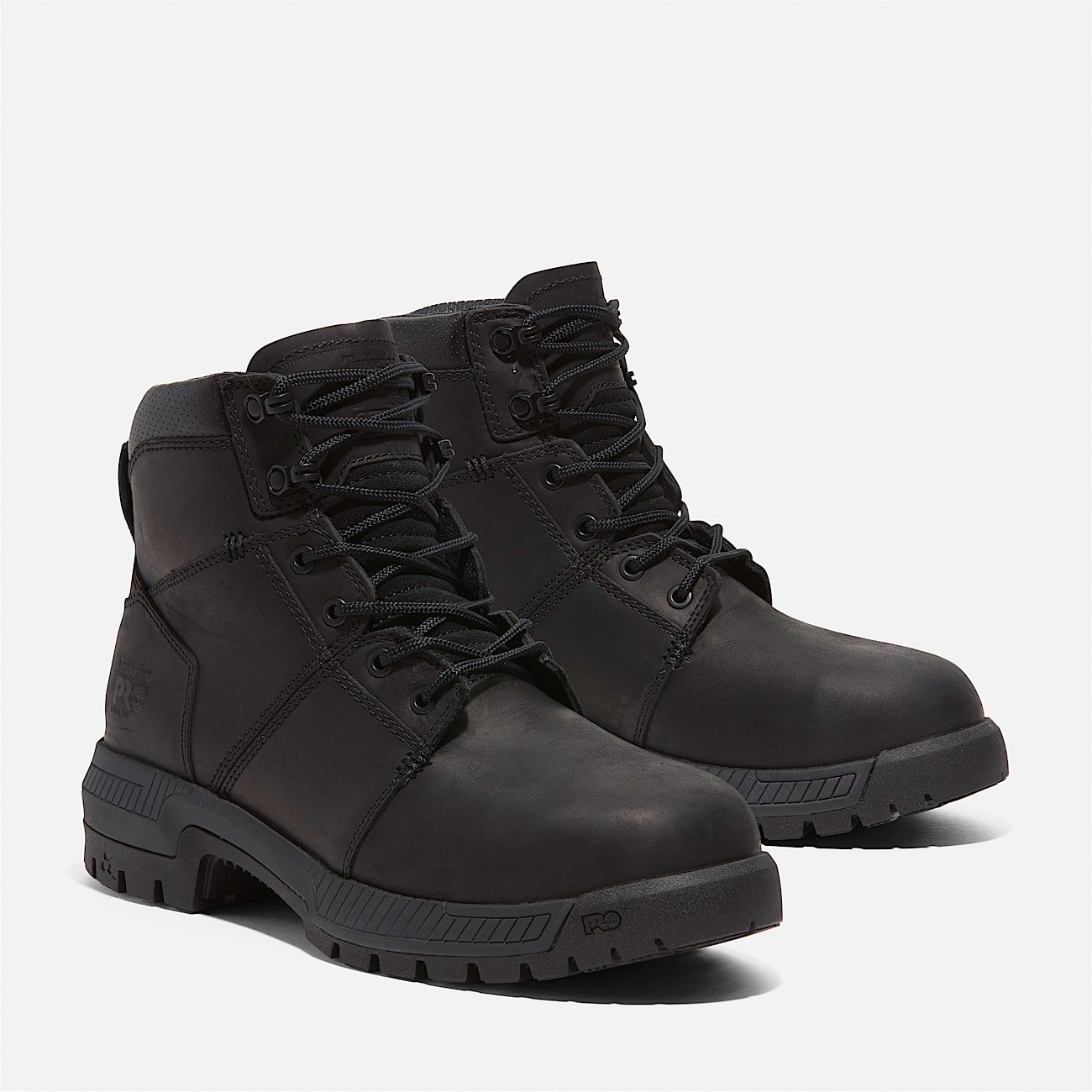 Men's Timberland Montauk 6" Steel Toe Work Boot Black Full-Grain Style TB0A66D3W02 - Image 4