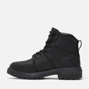 Men's Timberland Montauk 6" Steel Toe Work Boot Black Full-Grain Style TB0A66D3W02 - Image 6
