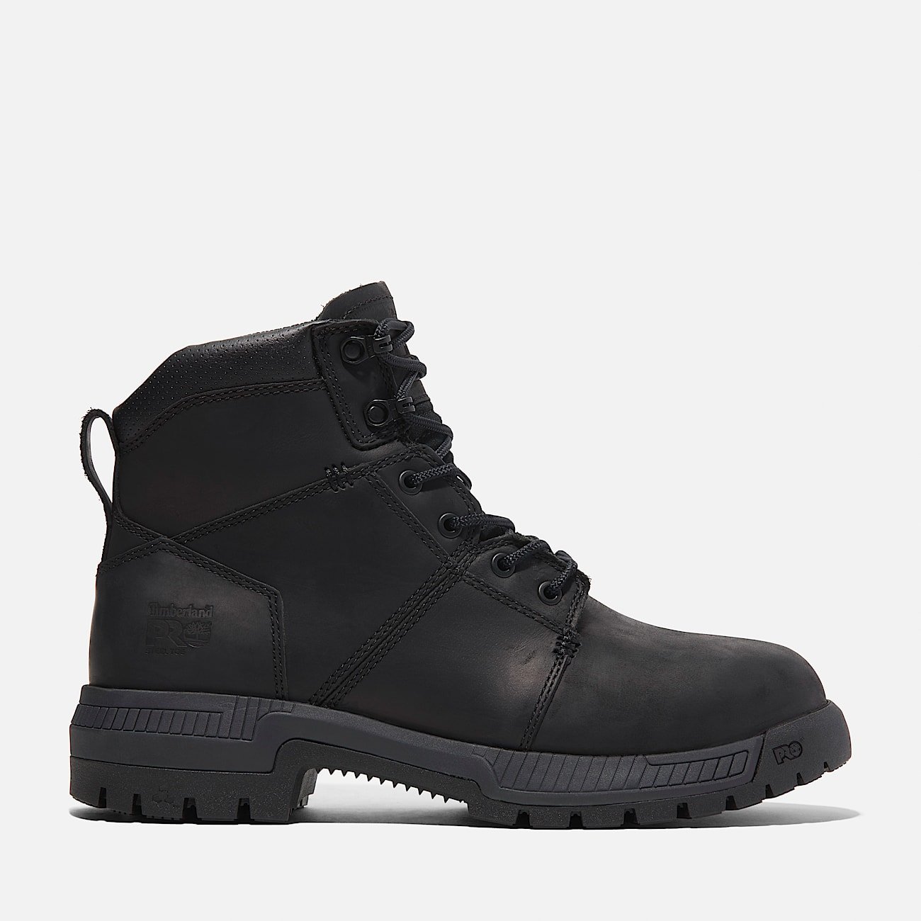 Men's Timberland Montauk 6" Steel Toe Work Boot Black Full-Grain Style TB0A66D3W02 - Image 1