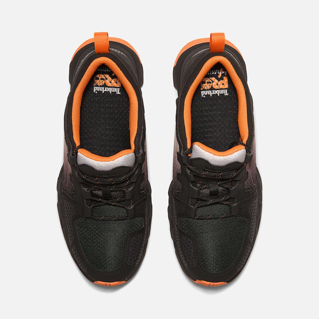Men's Timberland Powertrain EV Comp-Toe Athletic Work Sneaker Grey/Orange Style TB0A5Z2B065