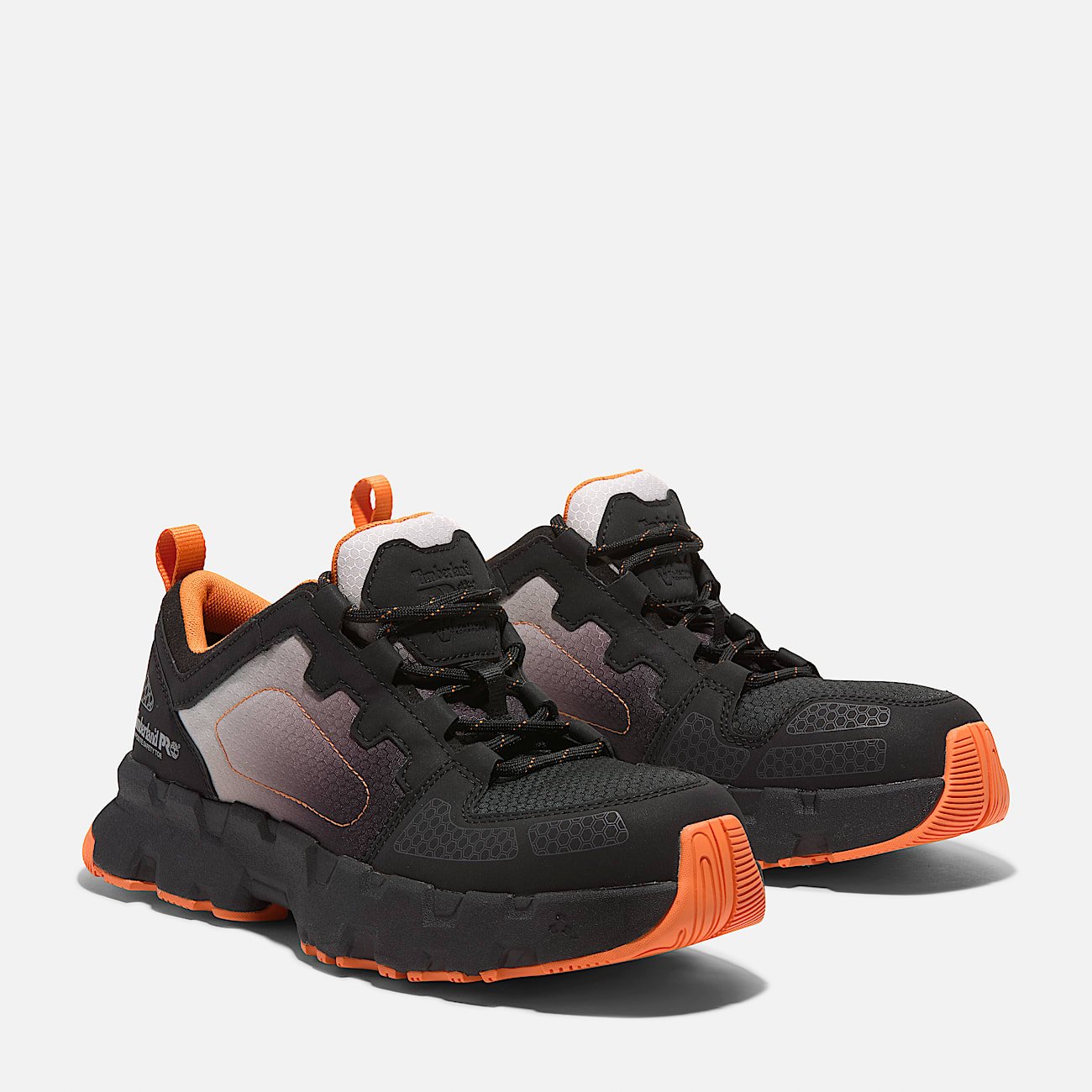Men's Timberland Powertrain EV Comp-Toe Athletic Work Sneaker Grey/Orange Style TB0A5Z2B065 - Image 4