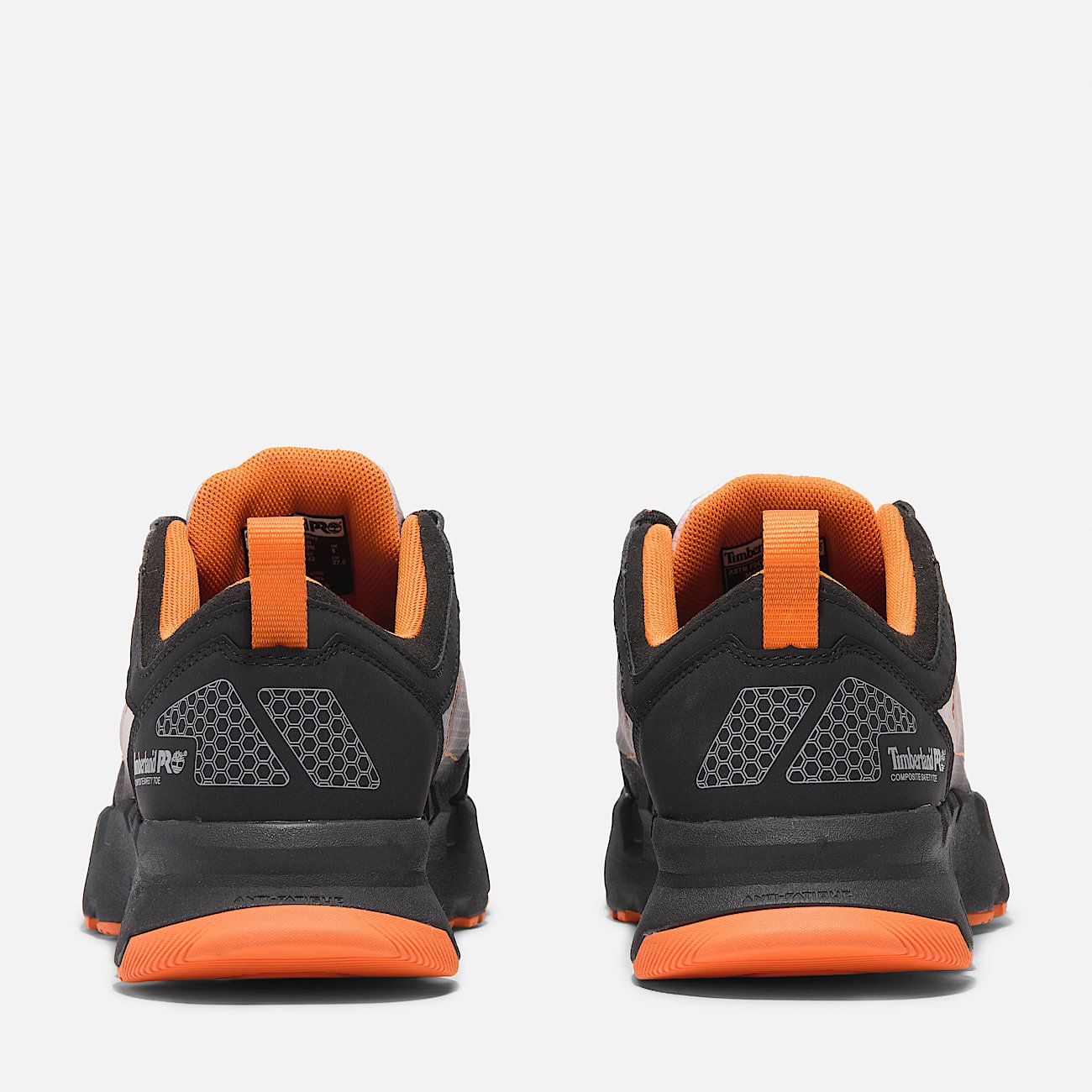 Men's Timberland Powertrain EV Comp-Toe Athletic Work Sneaker Grey/Orange Style TB0A5Z2B065 - Image 5