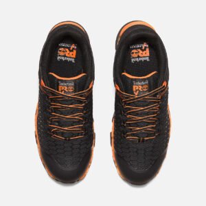 Men's Timberland Powertrain Sport Alloy Toe Work Sneaker Black/Orange Style TB1A1B6S001 - Image 2