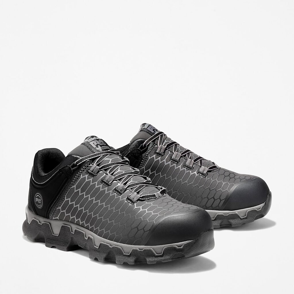 Men's Timberland Powertrain Sport Alloy Toe Work Sneaker Black Style TB1A1I4S001