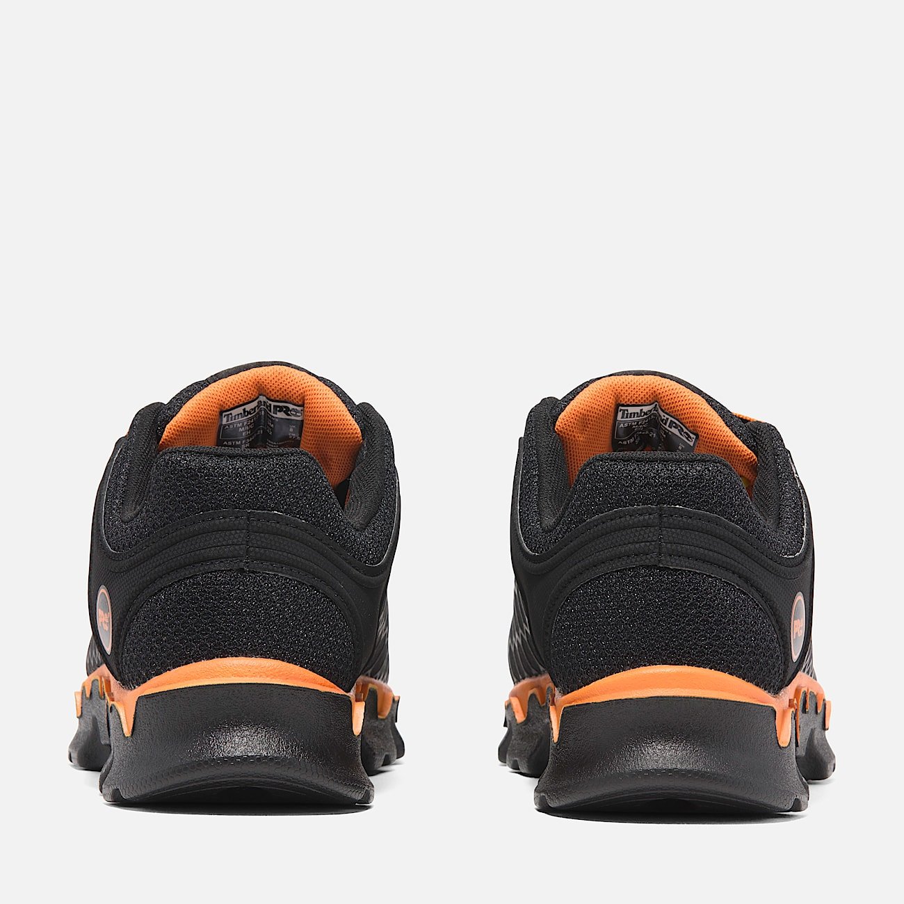 Men's Timberland Powertrain Sport Alloy Toe Work Sneaker Black/Orange Style TB1A1B6S001 - Image 5