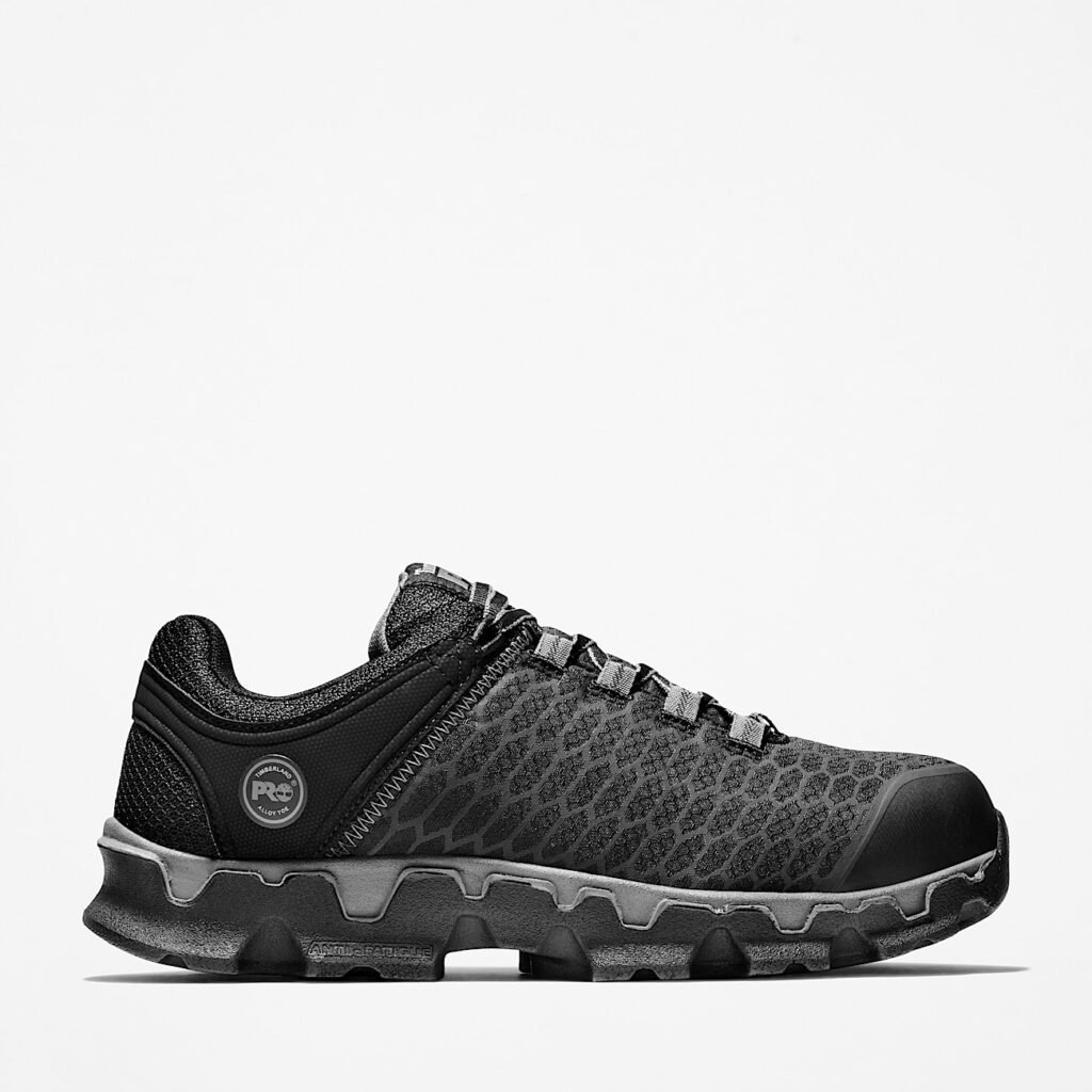 Men's Timberland Powertrain Sport Alloy Toe Work Sneaker Black Style TB1A176A001