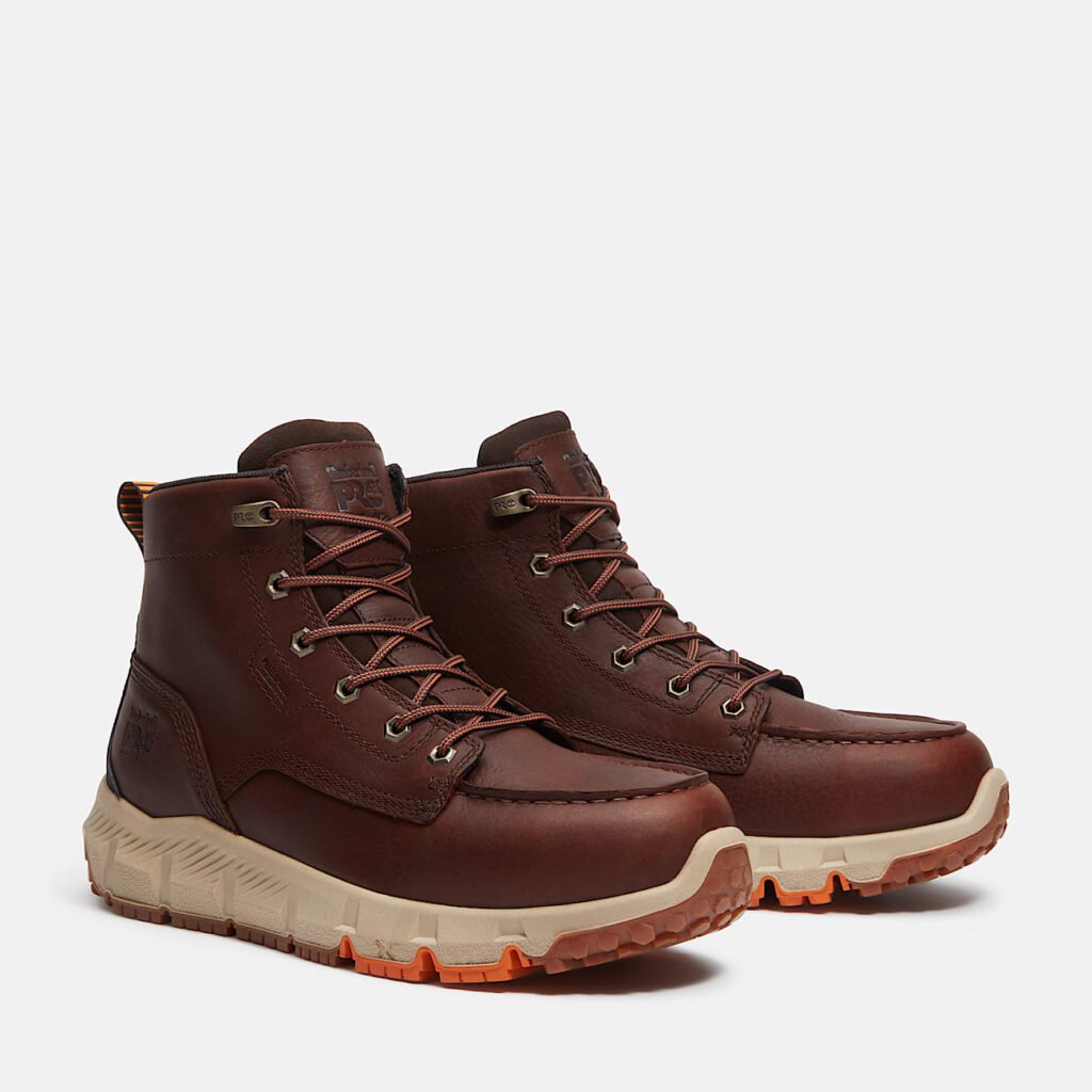 Men's Timberland PRO Tempe Moc Toe 6" Waterproof Alloy Toe Boot Style TB0A5TMEEM6