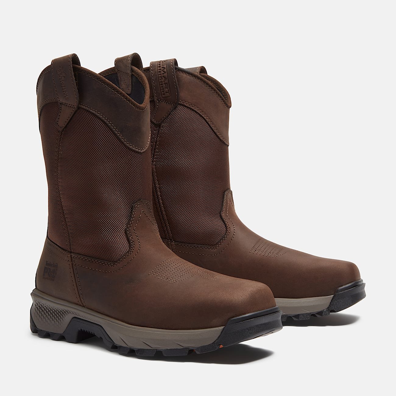 Men's Timberland TiTAN EV Pull-On Composite Toe Work Boot Dark Brown Full-Grain Style TB0A44C8W01 - Image 4
