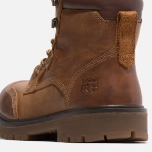 Men's Timberland Whitman 6" Soft Toe Work Boot Medium Brown Full-Grain Style TB0A678KEM4 - Image 7