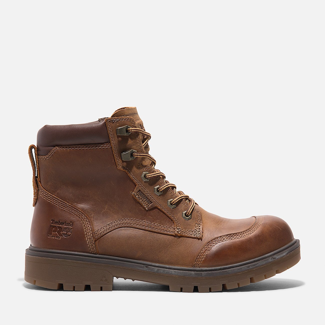 Men's Timberland Whitman 6" Soft Toe Work Boot Medium Brown Full-Grain Style TB0A678KEM4 - Image 1
