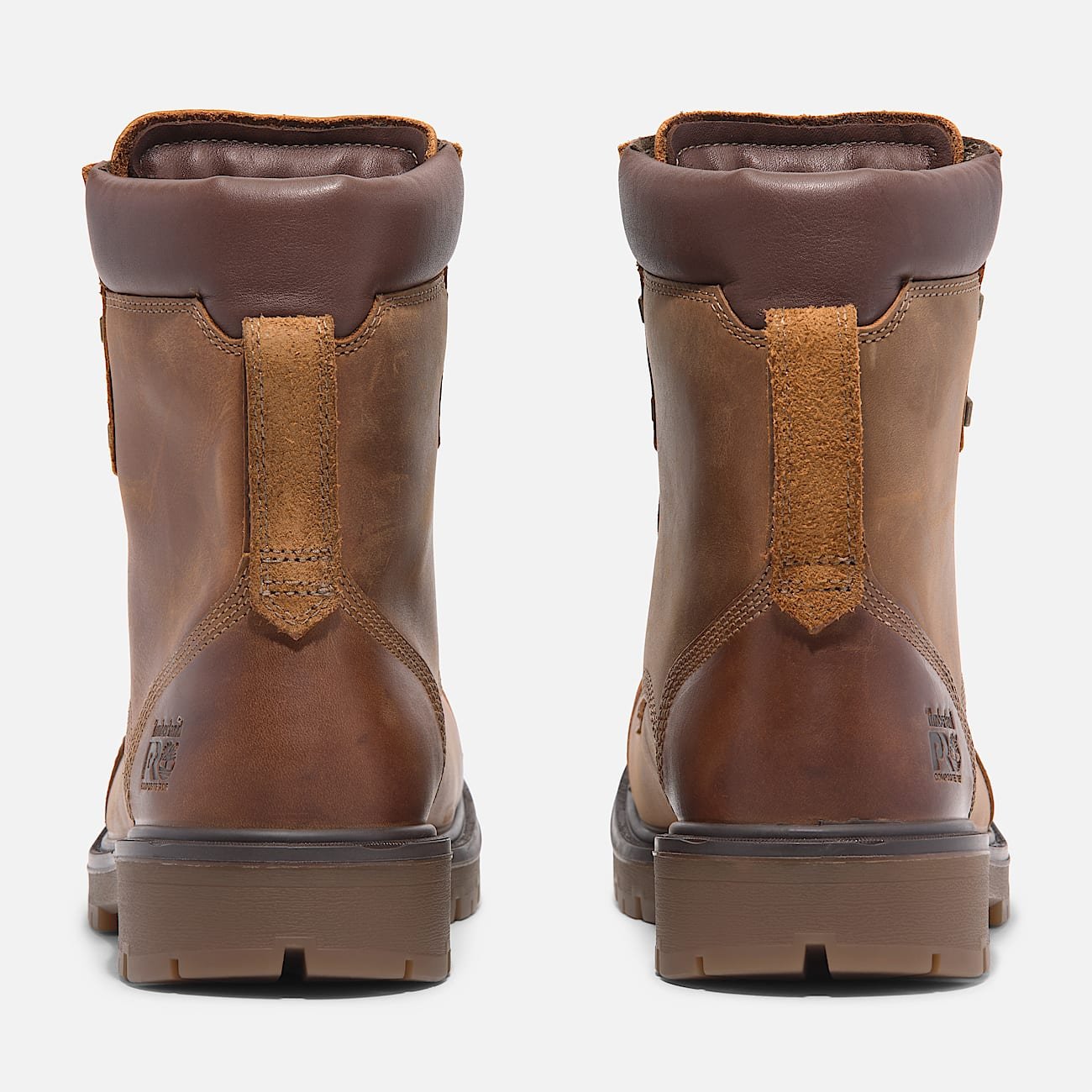Men's Timberland Whitman 8" Composite Toe Work Boot Medium Brown Full-Grain Style TB0A6797EM4 - Image 5