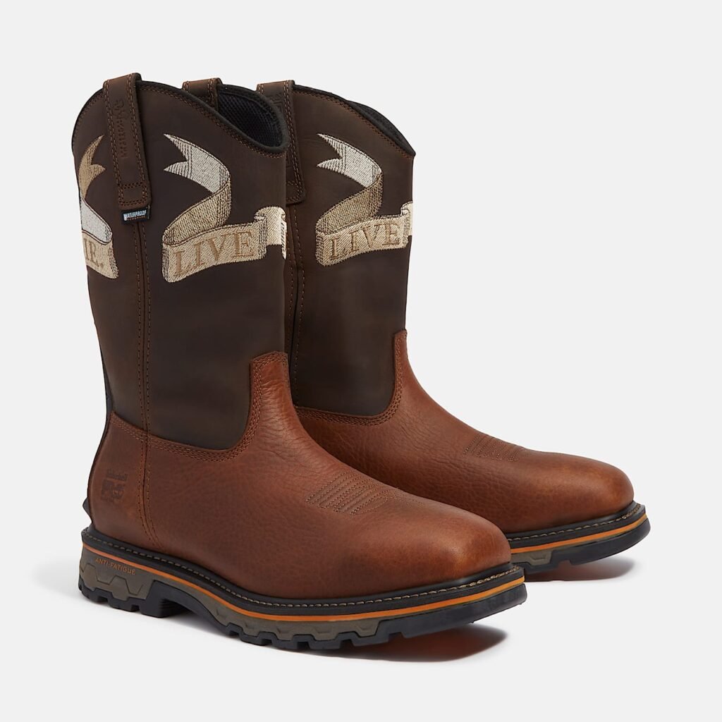 Timberland Men's True Grit Live Free or Die Pull-On Soft Toe Waterproof Work Boot Style TB0A42JGEM4