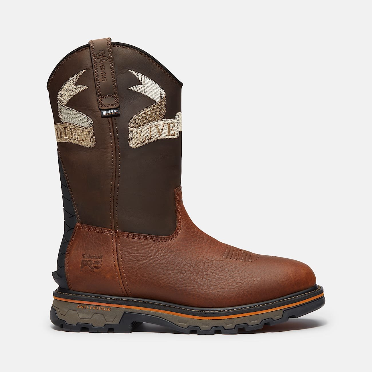 Timberland Men's True Grit Live Free or Die Pull-On Soft Toe Waterproof Work Boot Style TB0A42JGEM4 - Image 1