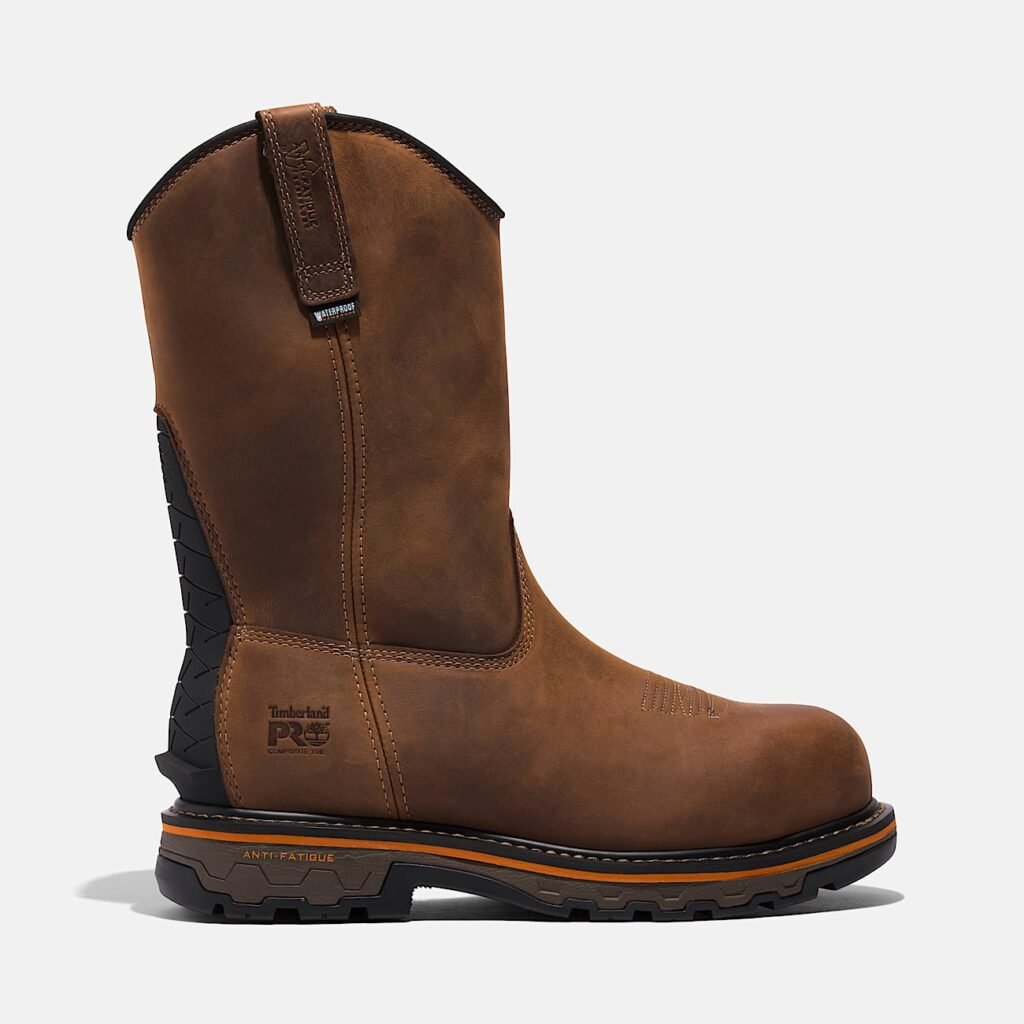 Timberland Men's True Grit Pull On Composite Toe Waterproof Work Boot Brown Style TB1A5WZB214