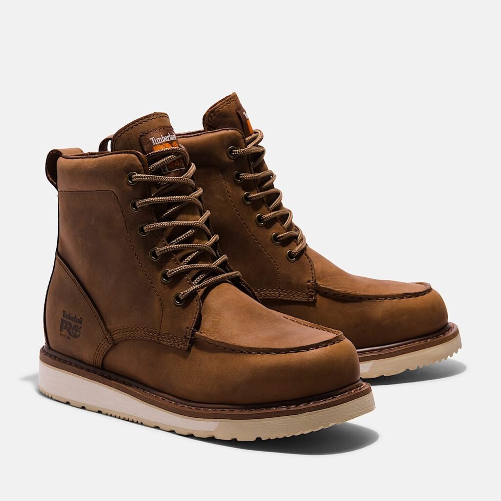 Timberland Men's Wedge 6 inch Work Boot Coconut Brown Style TB1A5SXH214