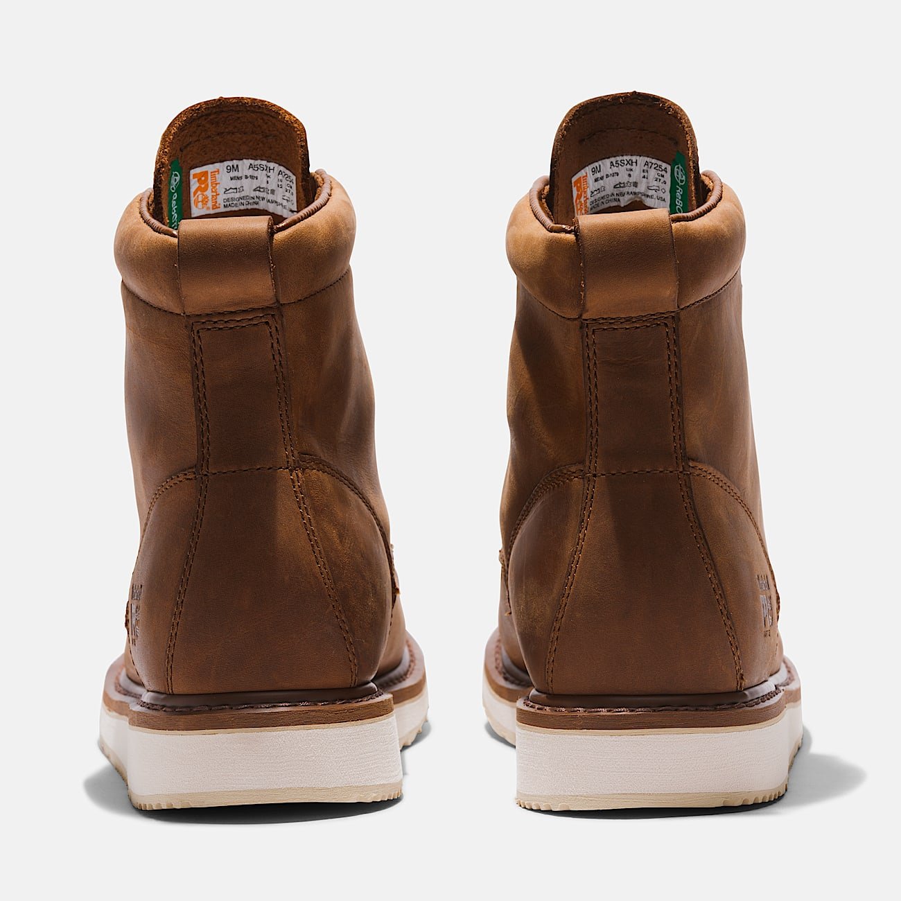 Timberland Men's Wedge 6 inch Work Boot Coconut Brown Style TB1A5SXH214 - Image 5