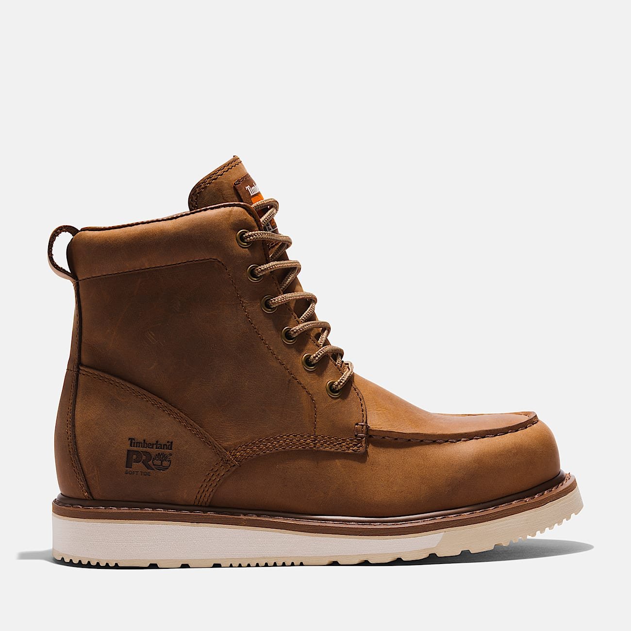 Timberland Men's Wedge 6 inch Work Boot Coconut Brown Style TB1A5SXH214 - Image 1