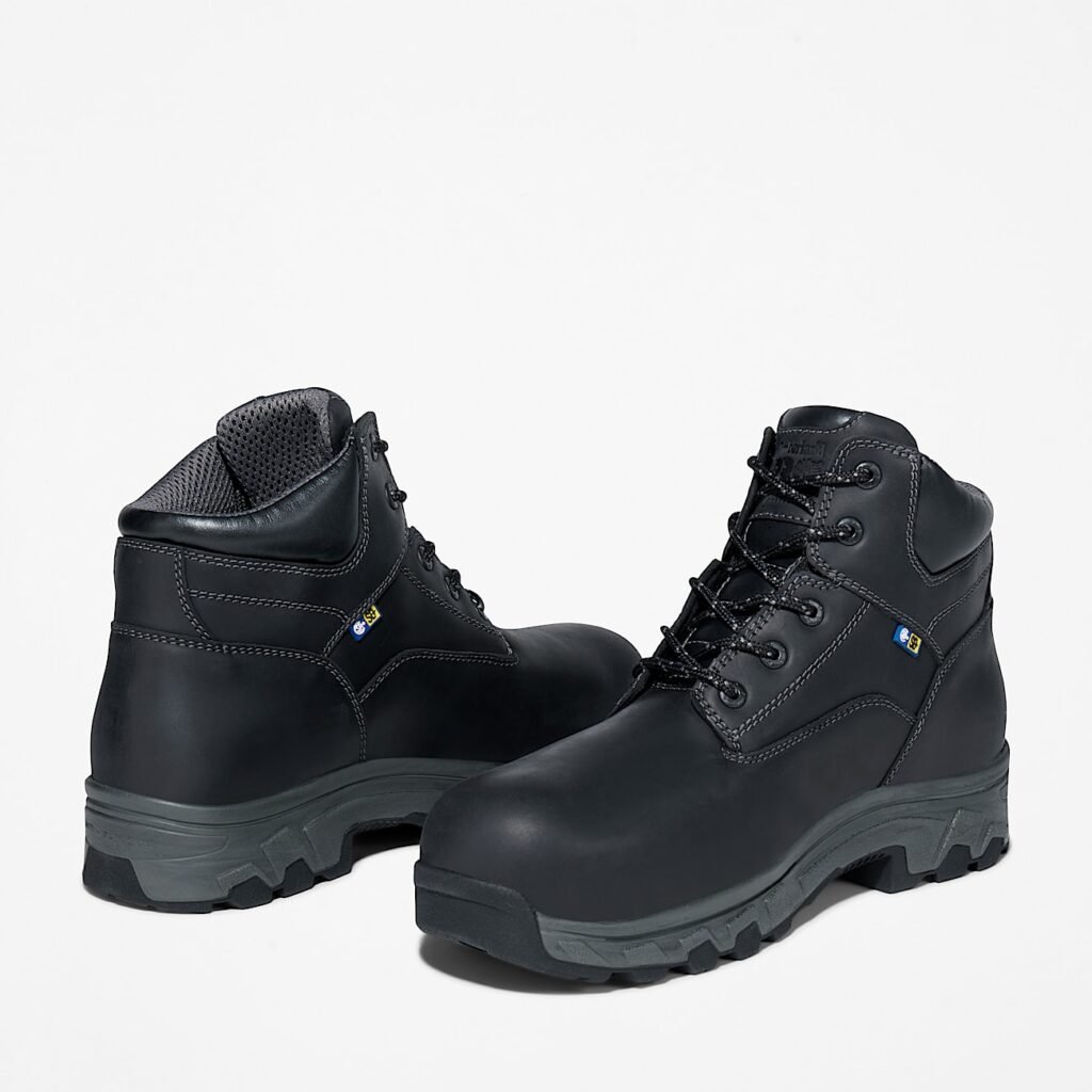 Timberland Men's Workstead 6" Composite Toe Work Boot Black Style TB1A1Q2W001