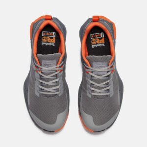 Timberland Men's XR-1 Dynamic Natural Fit Alloy Toe Work Sneaker Grey Mesh/Orange Style TB0A67JKEEG - Image 2