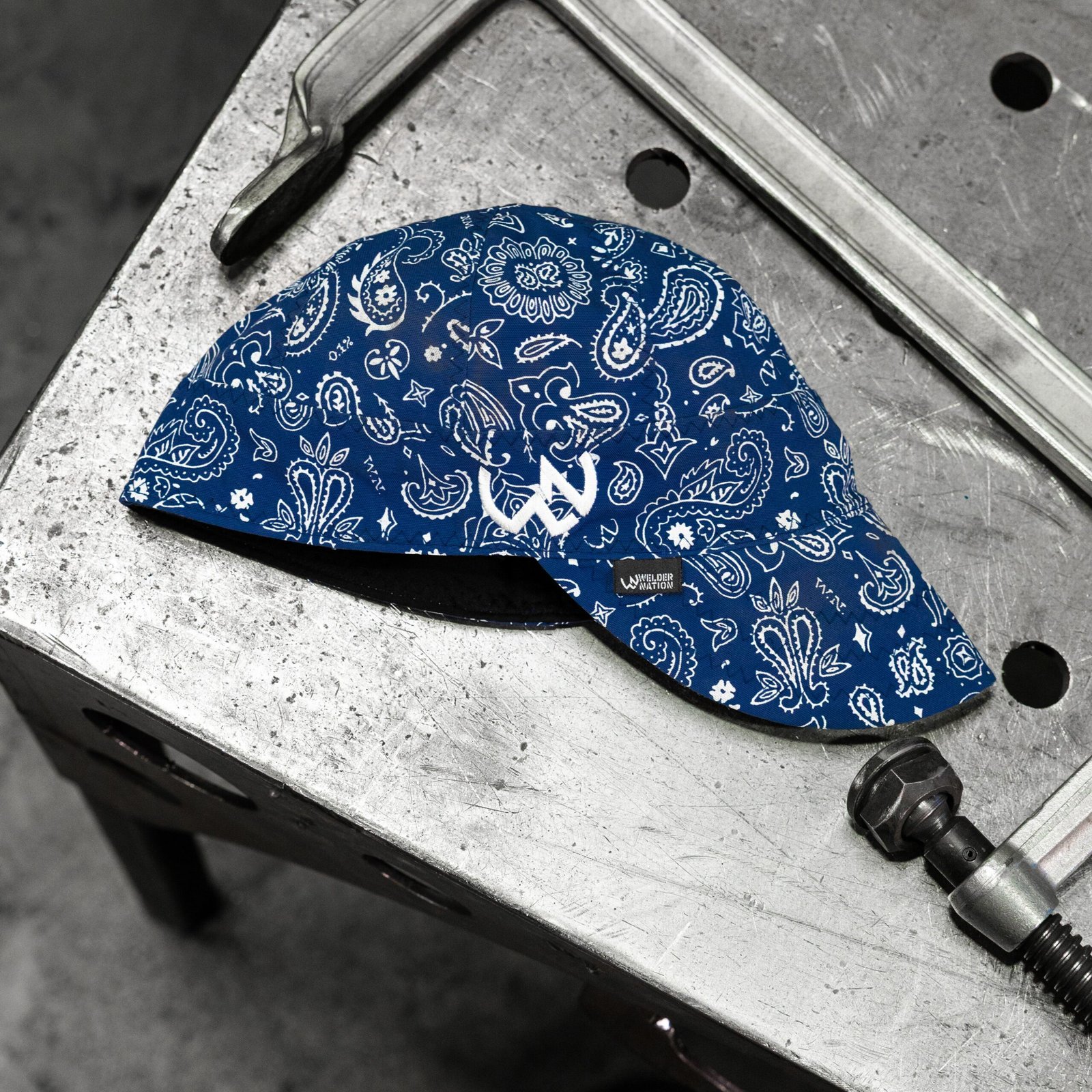Welder Nation The Bandit Welding Cap - Blue - Image 2