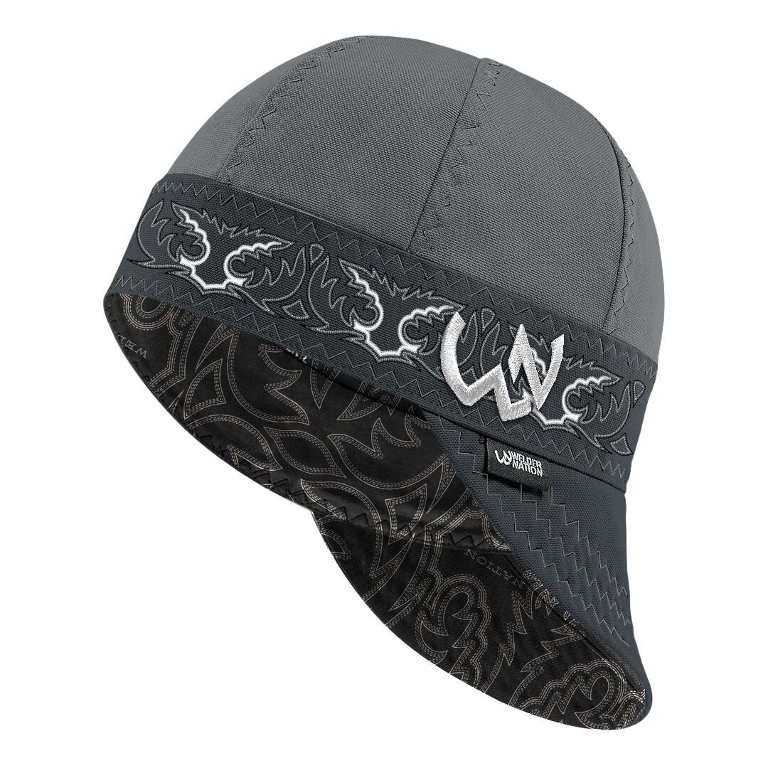 Welder Nation The Phoenix Welding Cap - Gray - Image 1