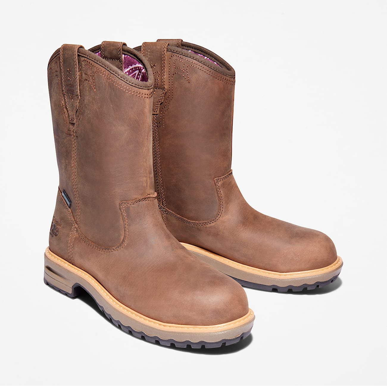 Timberland PRO Women's Ashlar Pull On Alloy Toe Waterproof Work Boot Turkish Coffee Brown Style TB0A2959214 - Image 4