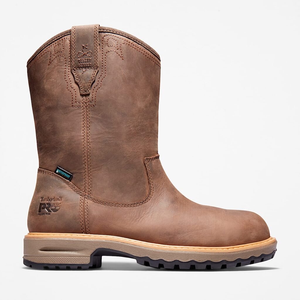 Timberland PRO Women's Ashlar Pull On Alloy Toe Waterproof Work Boot Turkish Coffee Brown Style TB0A2959214