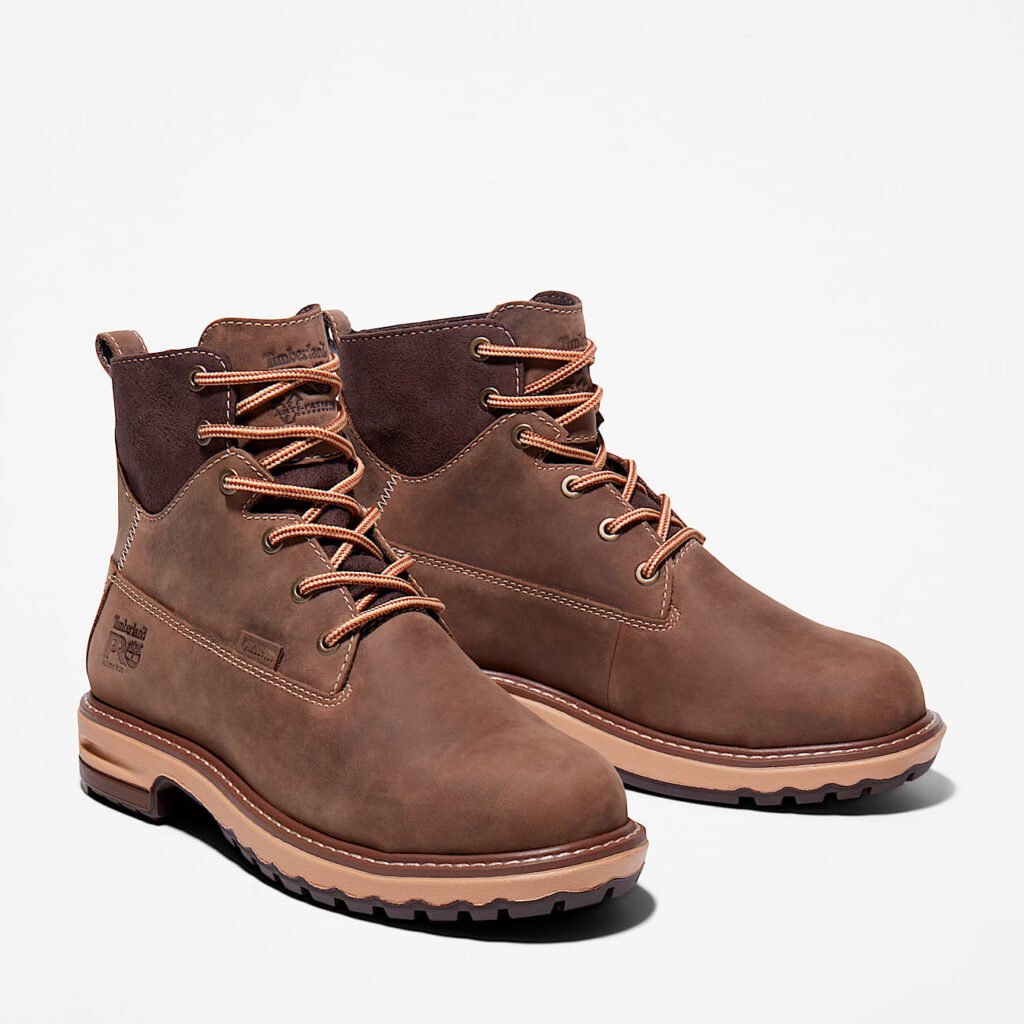 Timberland PRO Women's Hightower 6" Alloy Toe Waterproof Work Boot Turkish Coffee Brown Style TB1A1KIT214