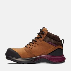 Timberland PRO Women's Reaxion Composite Toe Waterproof Work Boot Brown/Purple Style TB1A219B214 - Image 6