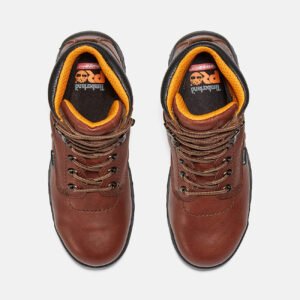 Timberland PRO Women's TiTAN 6" Alloy Toe Waterproof Work Boot Brown Style TB153359242 - Image 2