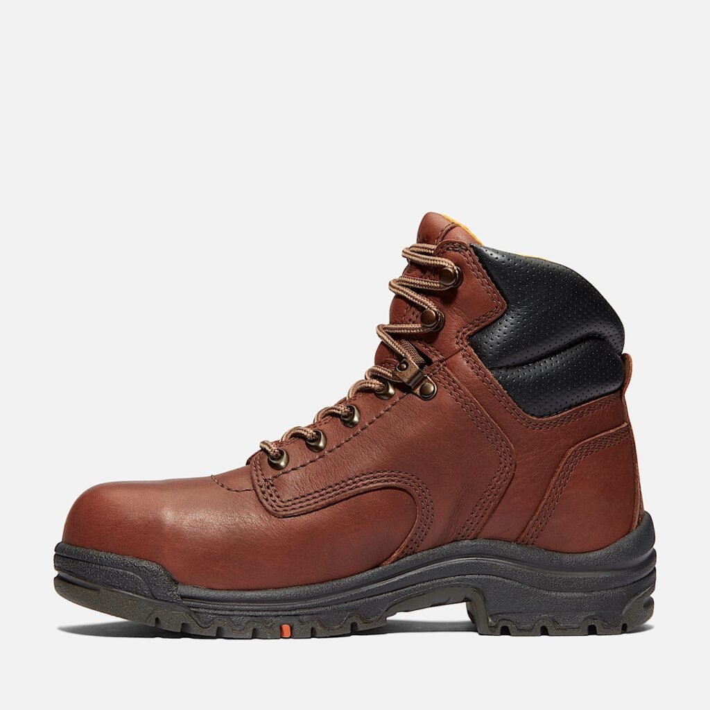 Timberland PRO Women's TiTAN 6" Alloy Toe Waterproof Work Boot Brown Style TB153359242