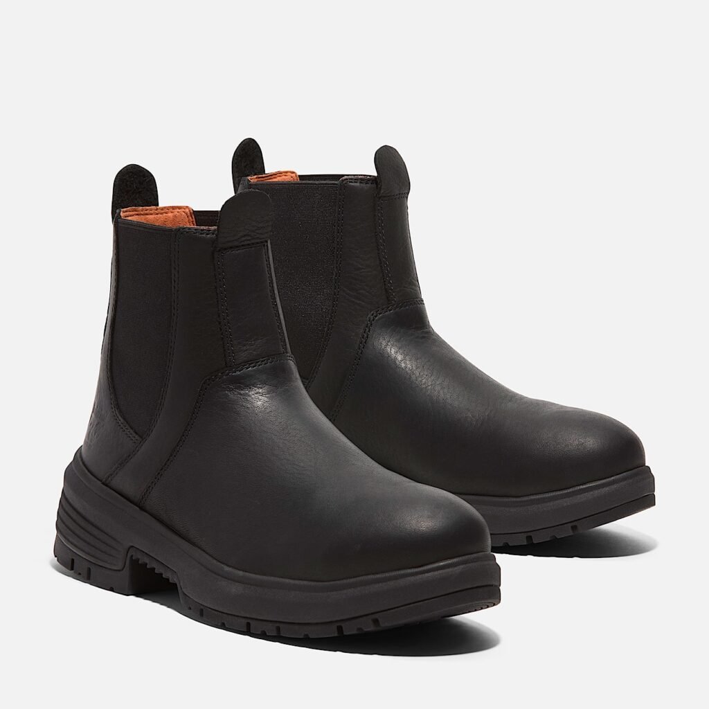 Timberland PRO Women's Birchline 6" Comp-Toe Work Boot Blackout Full-Grain Style TB0A66B7EL2