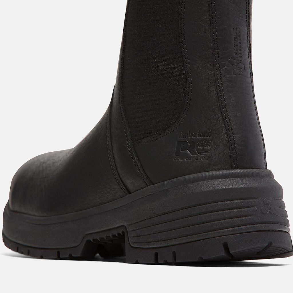 Timberland PRO Women's Birchline 6" Comp-Toe Work Boot Blackout Full-Grain Style TB0A66B7EL2