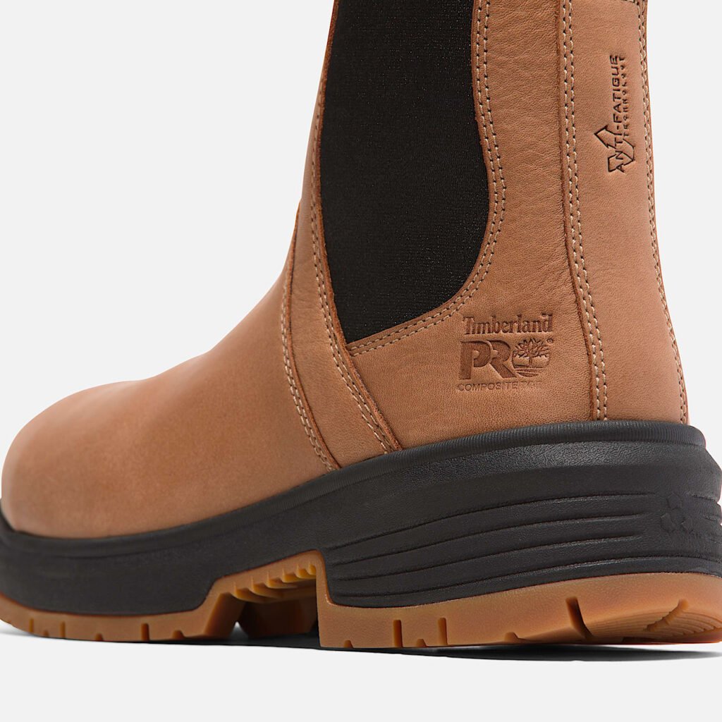 Timberland PRO Women's Birchline 6" Comp-Toe Work Boot Light Brown Full-Grain Style TB0A669YEM8