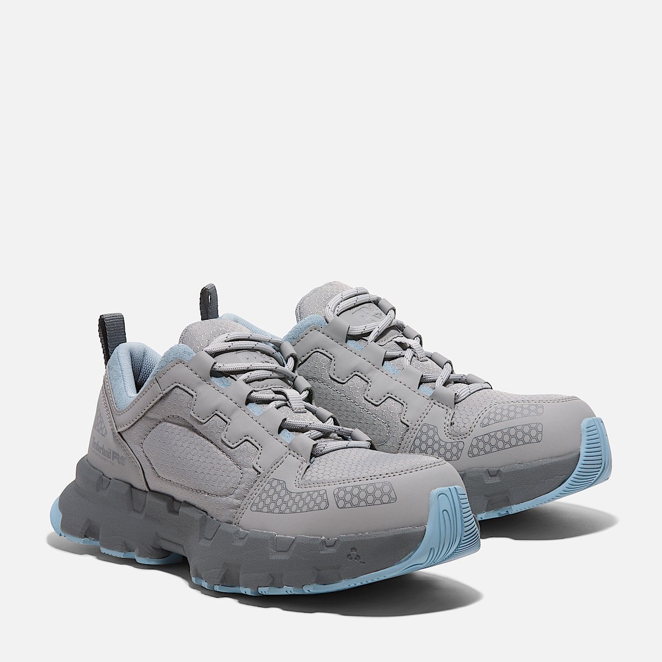 Timberland PRO Women's Powertrain EV Composite Toe Work Sneaker Grey/Blue Style TB0A5Z87065 - Image 4