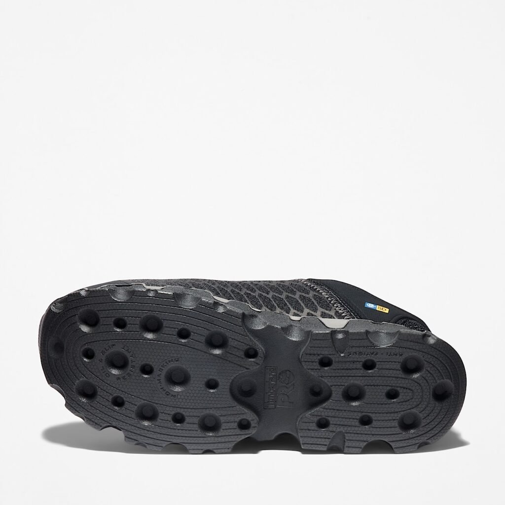 Timberland PRO Women's Powertrain Sport Alloy Toe Work Sneaker Black Style TB1A1B7F001