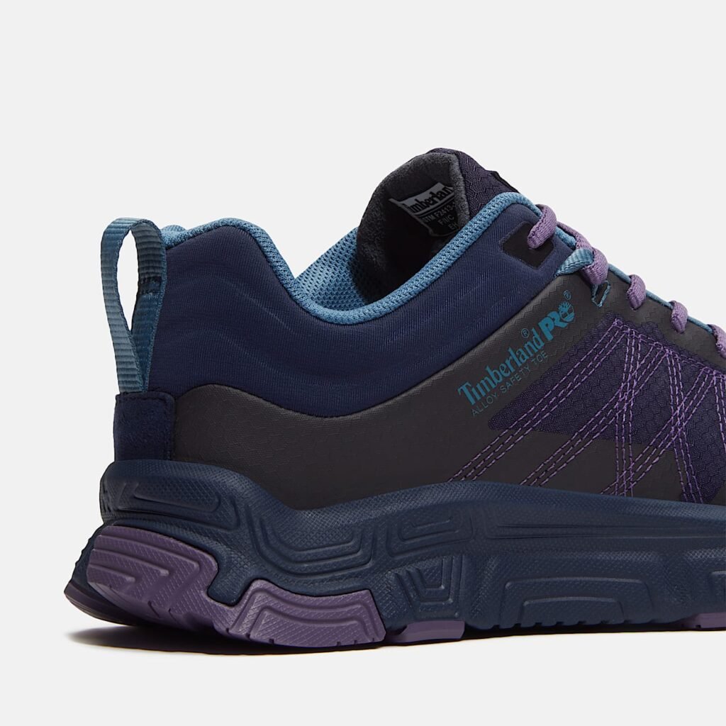Timberland PRO Women's XR-1 Dynamic Natural Fit Alloy Toe Work Sneaker Blue Ripstop/Purple Style TB0A67K7EPS