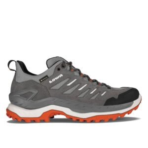 LOWA Men’s INNOVO GTX LO - GREY/FLAME - Image 1
