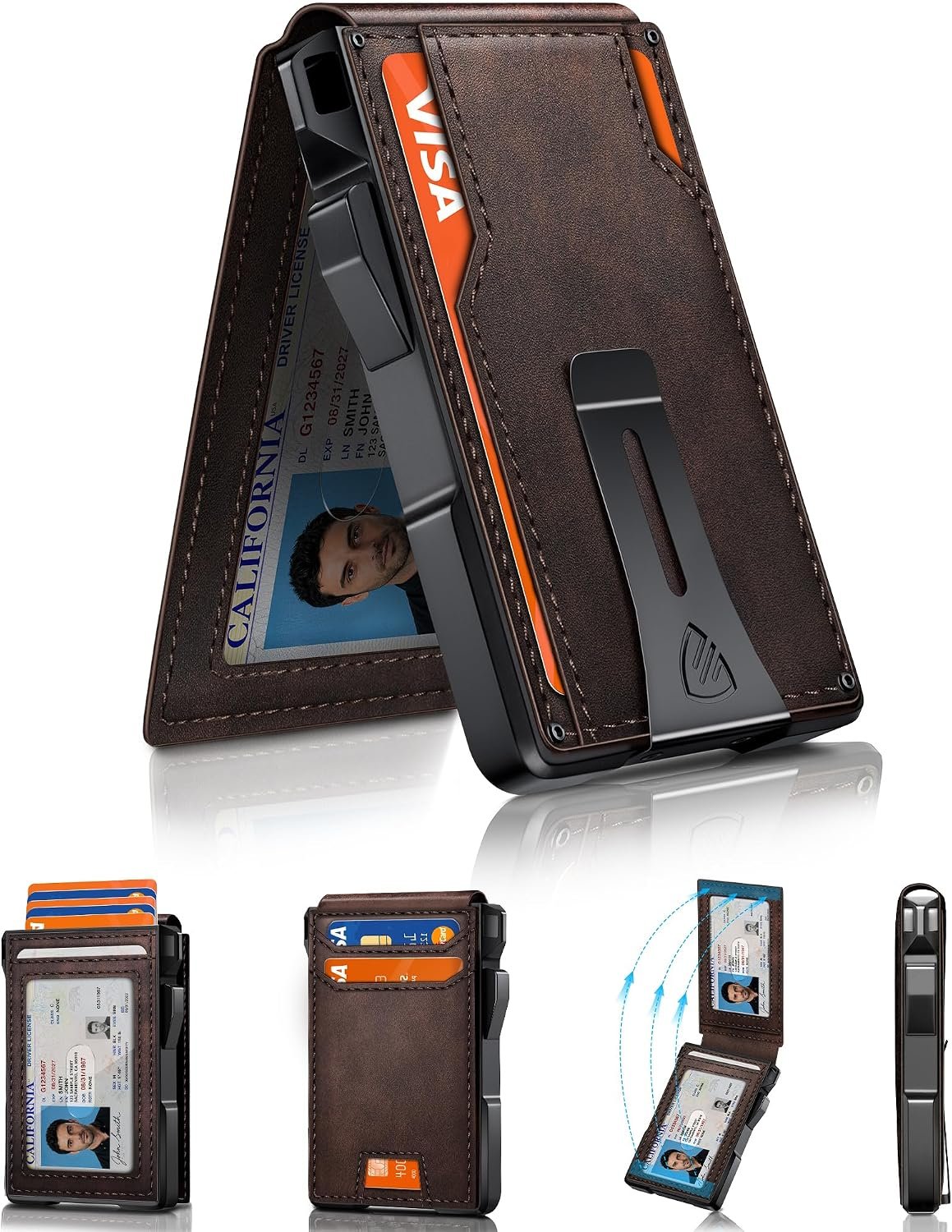 RUNBOX 14 Cards wallet — Vintage Bronze