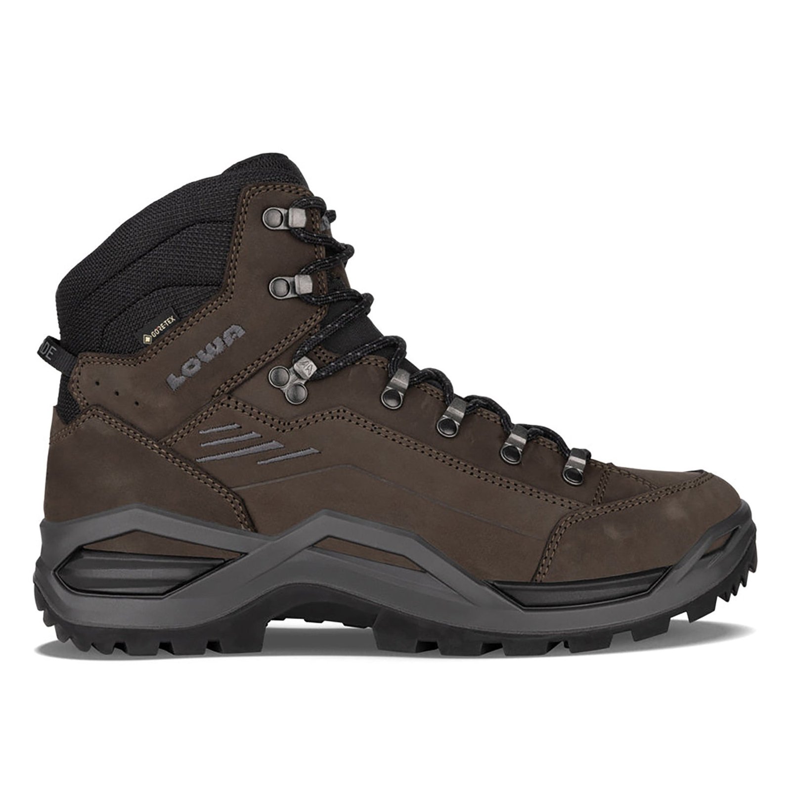 LOWA Men’s RENEGADE EVO GTX MID - DARK BROWN/BLACK - Image 1