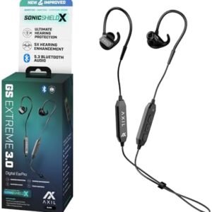 AXIL GS Extreme 3.0 Shooting Ear Protection Earbuds, 5X Hearing, Black - Image 3