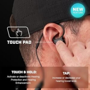 AXIL GS Extreme 3.0 Shooting Ear Protection Earbuds, 5X Hearing, Black - Image 5
